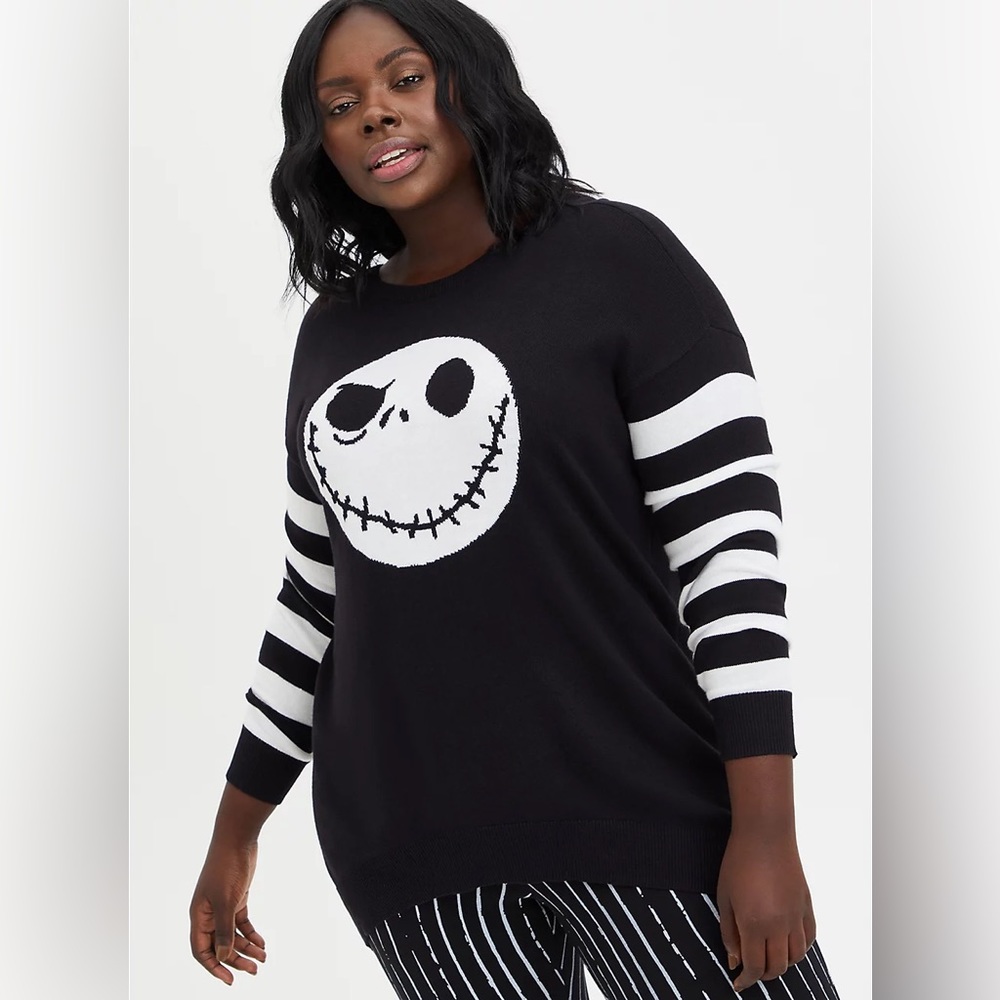 Torrid Nightmare Before Christmas Jack Skeleton Sweater Size 0: Women’s Size 12